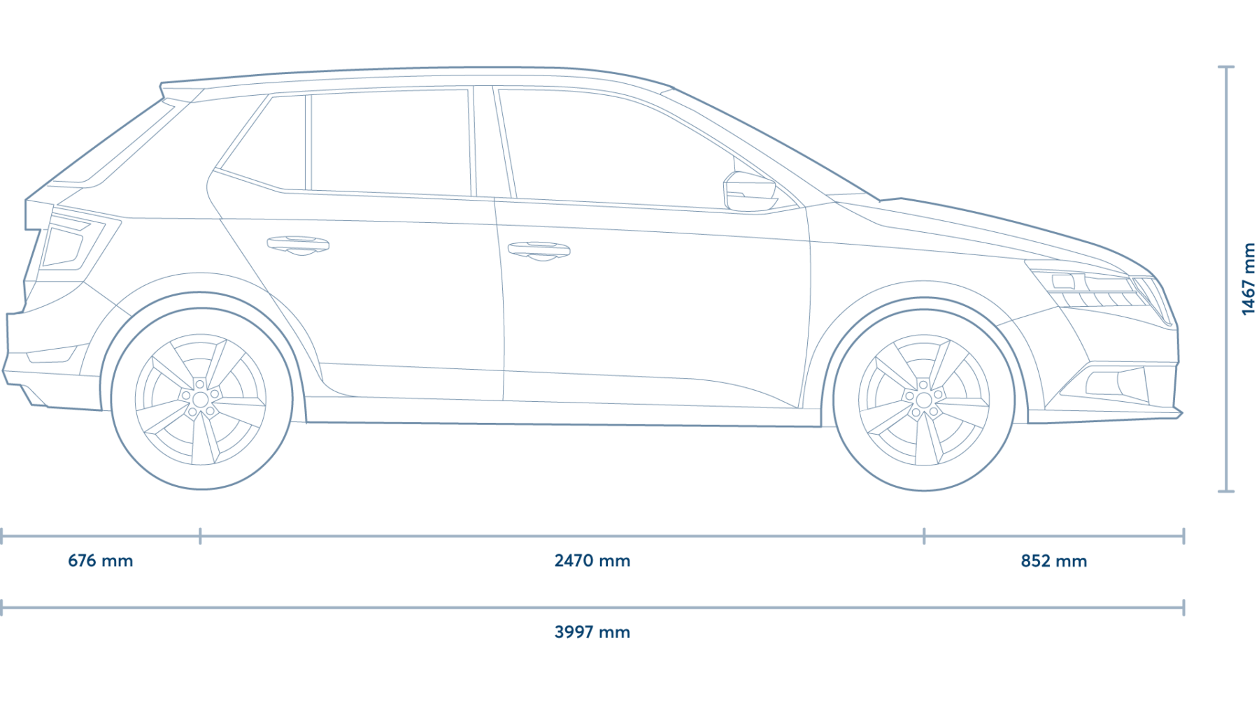 Technische Zeichnung Fahrzeug